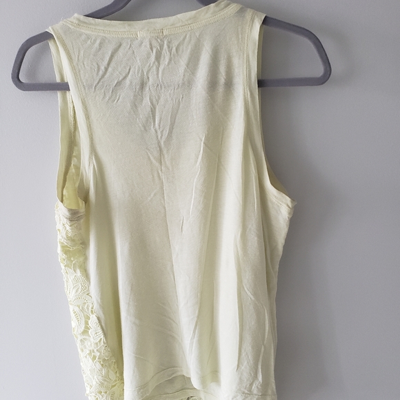 J. Crew Crochet Floral Lace Front Overlay Tank szS - Picture 9 of 15